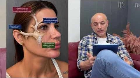 Anatomik yüz çizimi ve Doç. Dr. Mehti Şalvız’ın anlatımından bir kare